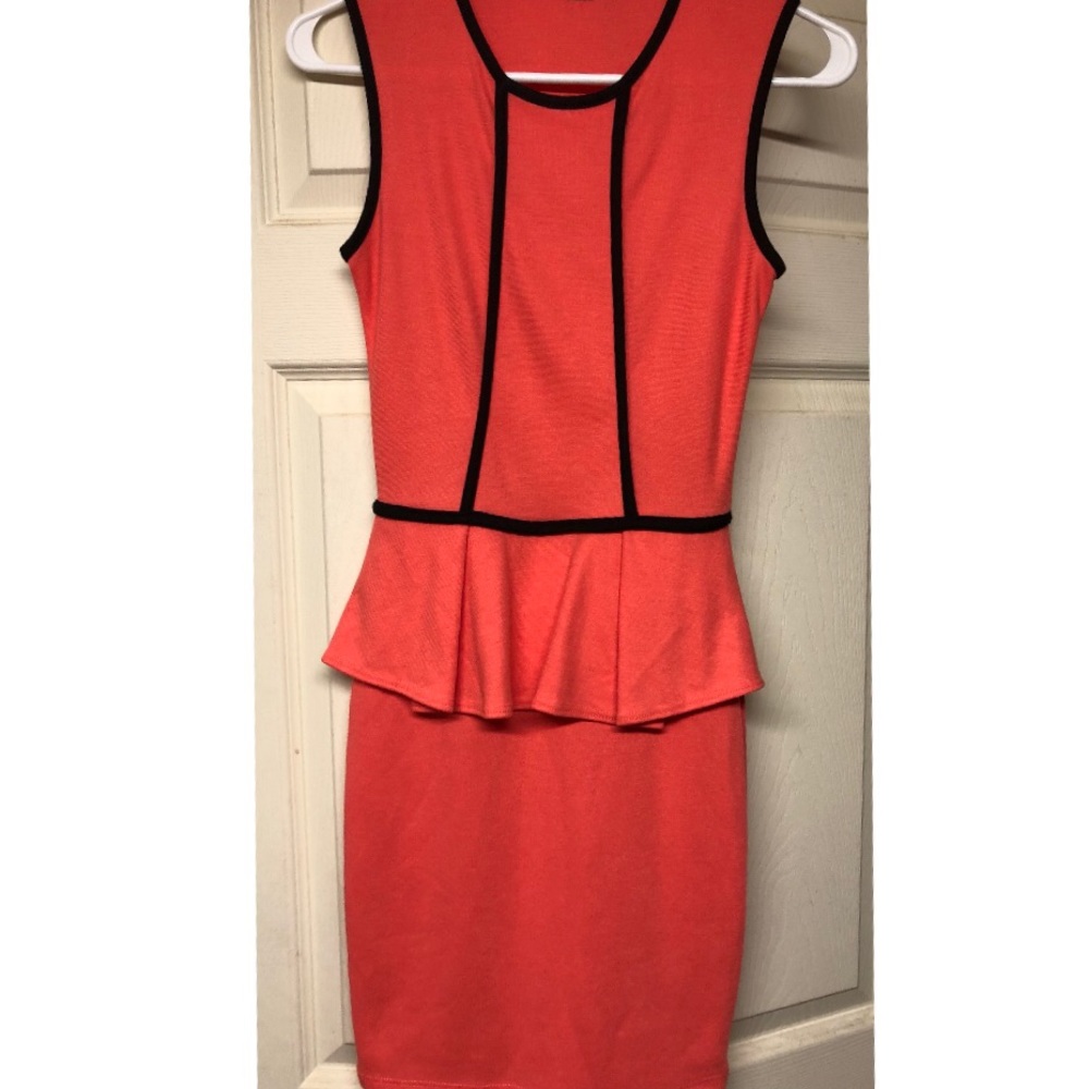 Orange and black dress. Size XS.